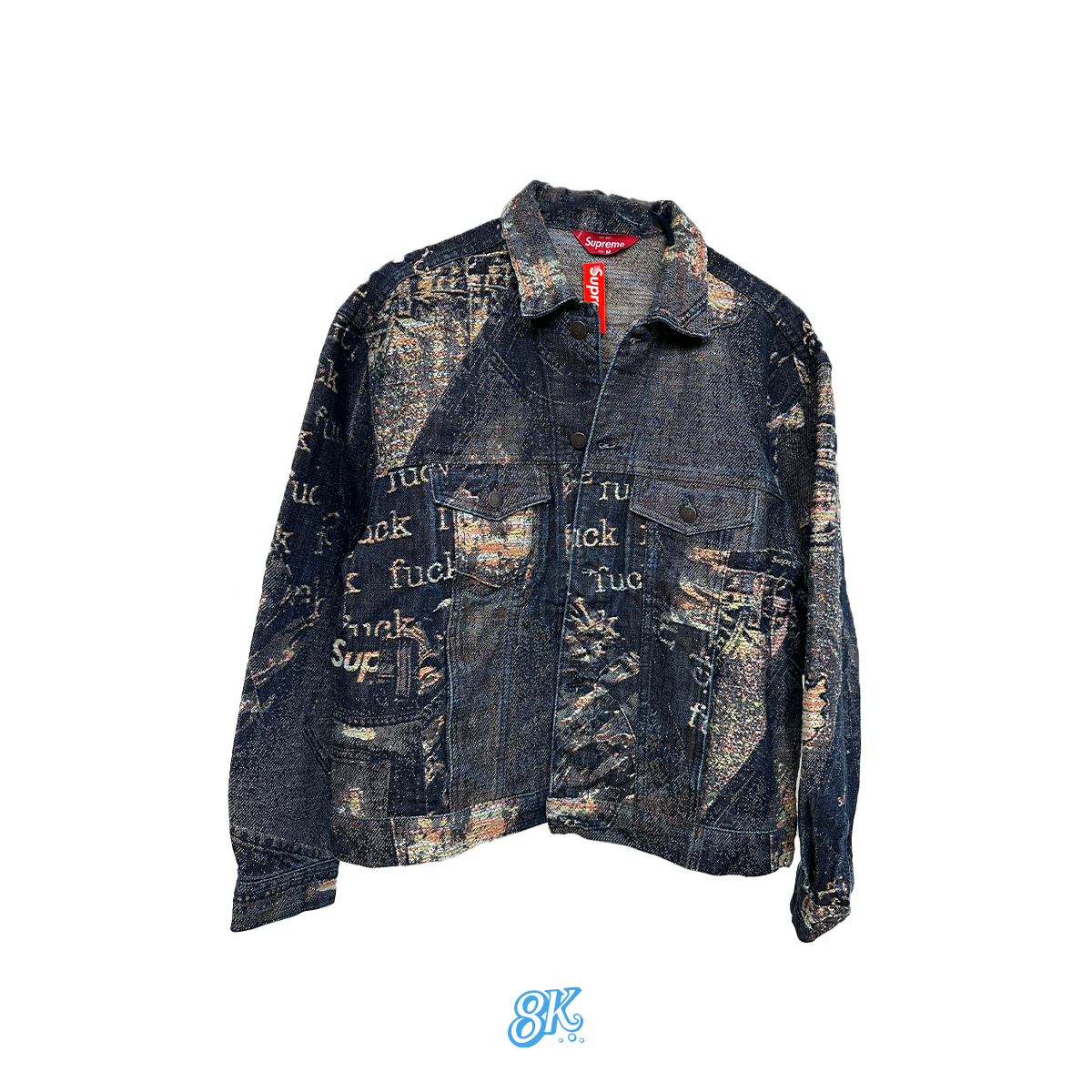 Supreme Archive Denim Jacquard Trucker Jacket